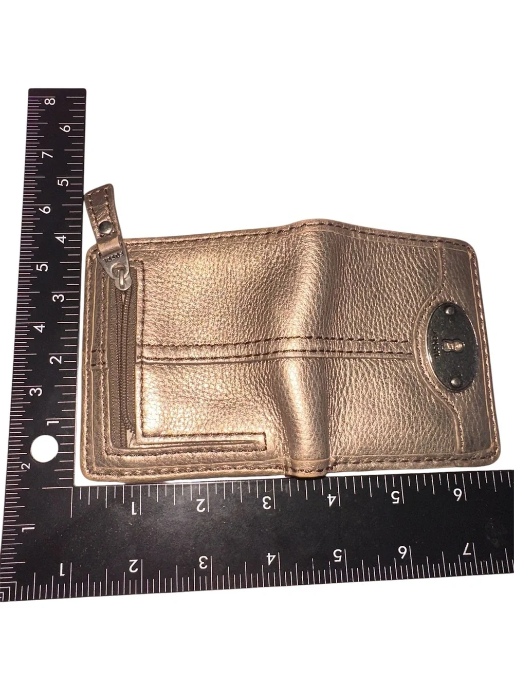 FOSSIL Classic Bifold Wallet Metallic Bronze July 2013